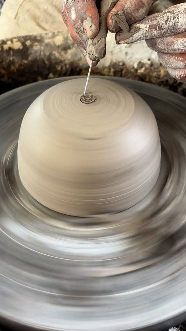 Making a handmade ceramic butter dish at Studio Sira